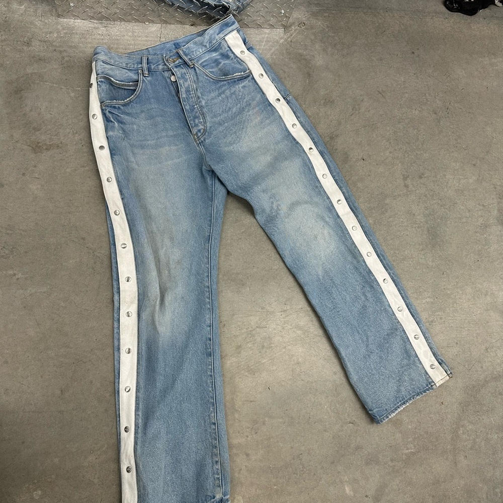 Purple Brand Tearaway Light Indigo Baggy Jean US32